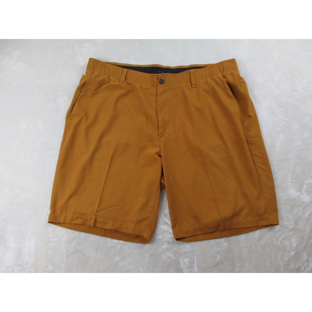 Under Armour Shorts Mens 40 Gold‎ Chino Pockets Performance Golf Golfer*